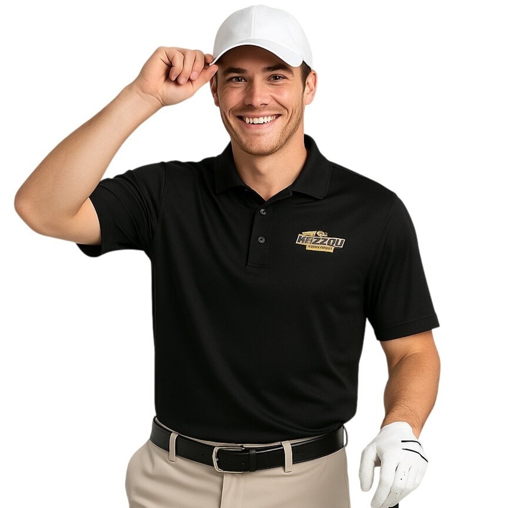 Core‎ 365 Polo Shirt Black Missouri Tigers Short Sleeve NCAA Logo Sporty College